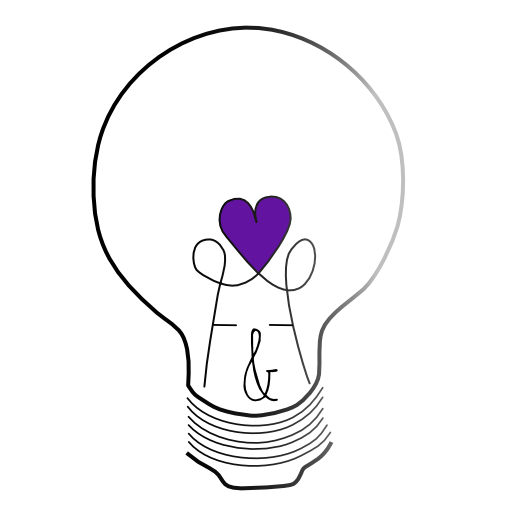 Icon for company Filter and Flow that specializes in branding, writing, and SEO. The icon is a lightbulb to symbolize the ideas that spark the creative process used to market their clients!